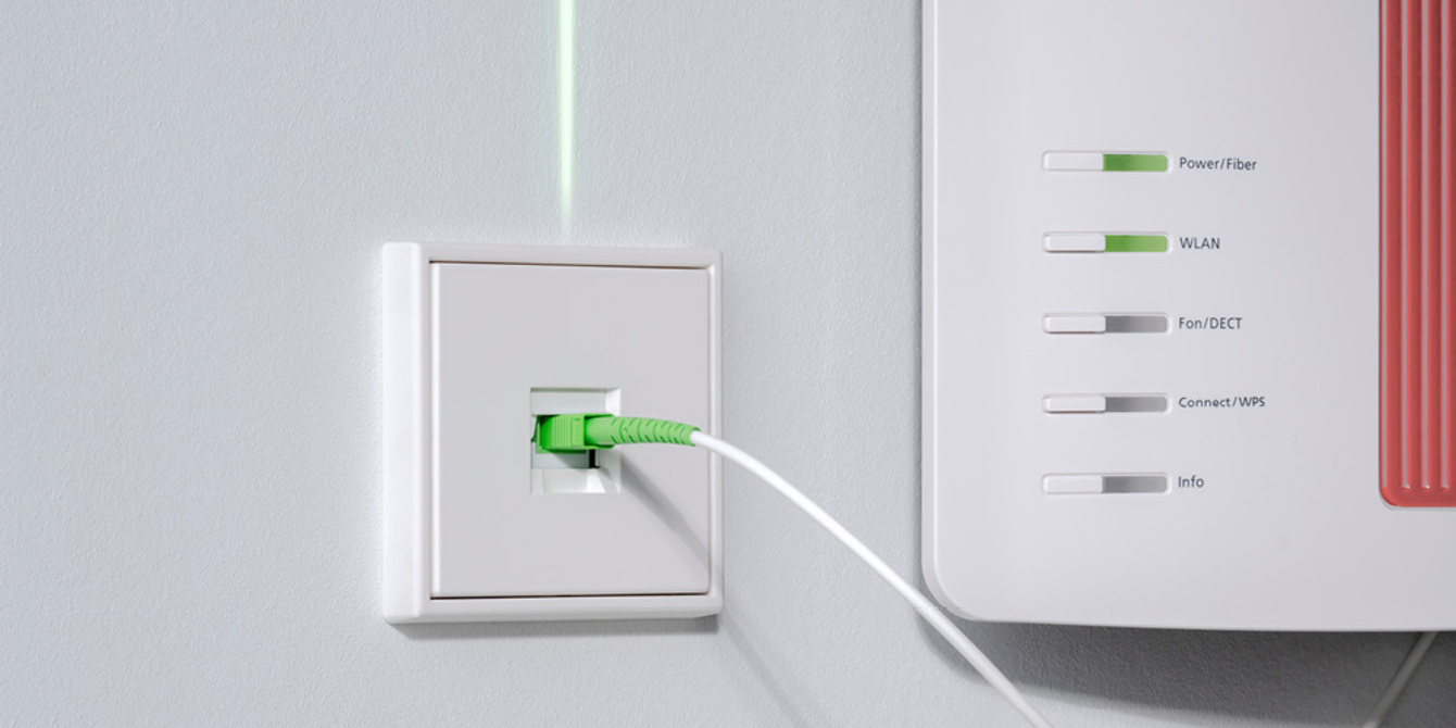Die neuen Glasfaser-Anschlussdosen bei Jottbe Elektrotechnik in Trebur