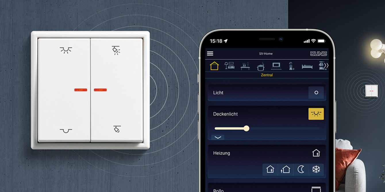 KNX RF Taster bei Jottbe Elektrotechnik in Trebur